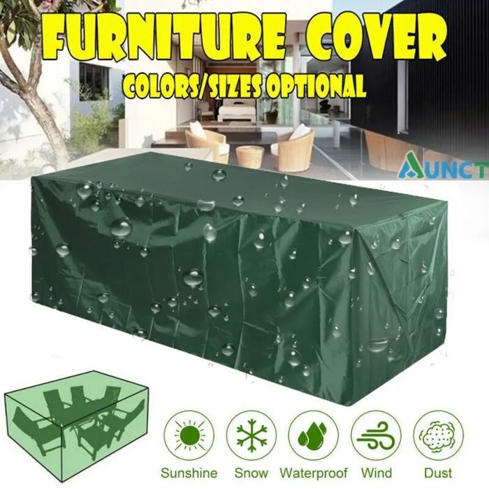 Housse de meubles de jardin - Imperméable - Tissu Oxford 210D - Anti-UV - Nano matériaux écologiques - Anti-âge