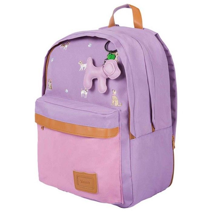 Sac à dos scolaire - TANNS - Mila - Taille L - 22 L - Violet (matière recyclée) Sac à dos scolaire - TANNS - Mila - Taille L - 22 L - Violet (matière recyclée)