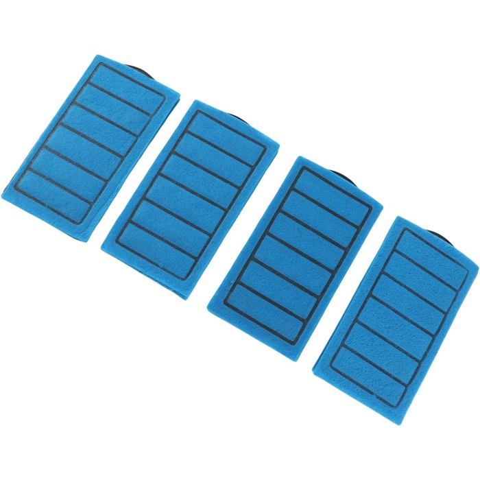 Lot de 4 cartouches filtrantes bleues au charbon filtres de remplacement pour aquarium tortues et koï