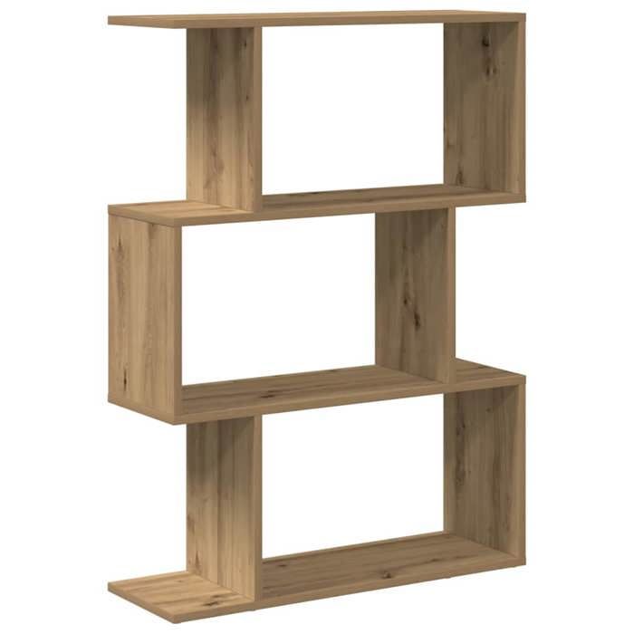 BONNE&9646 Étagère séparatrice de pièce à 3 niveaux chêne artisanal(VIDAXL)