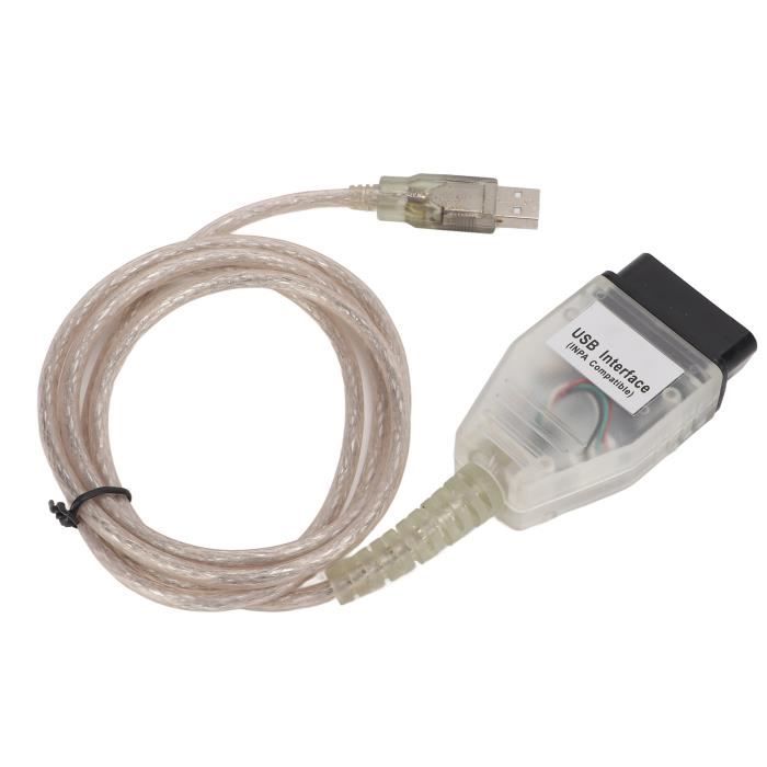 Akozon USB Diagnostic Cable, K+DCAN Diagnostic Tool ABS Replacement for 3 Series E46 E83 E90 for XP 7 8 10 moto diagnostic
