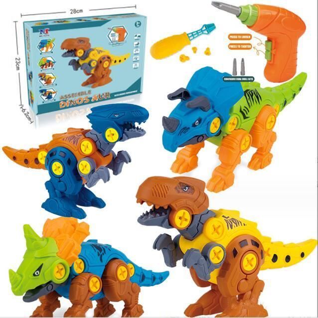 Dinosaure Jouet Enfant Garcon 4 5 7 Ans, avec Boîte de Rangement Perceuse  Électrique, Jouet Cadeau pour Garçons Filles