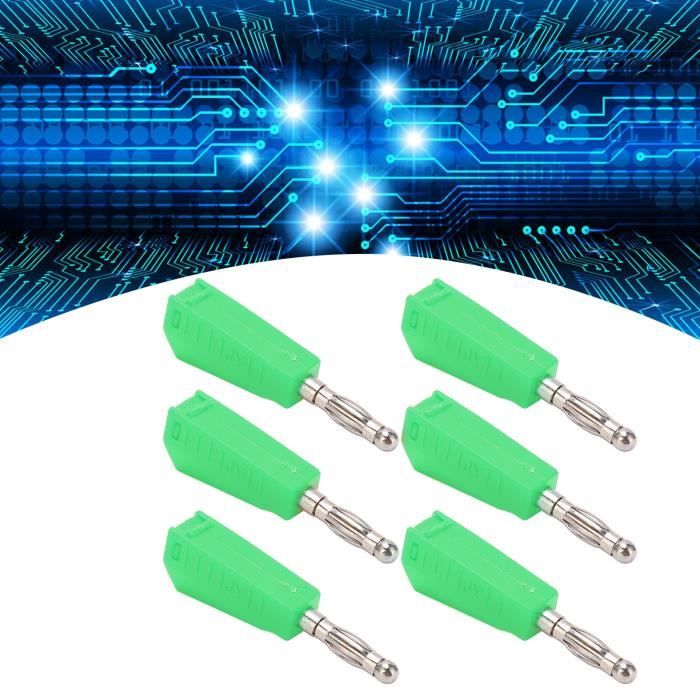 Kit De 40 Fiches Bananes 4mm - 20 Mâles + 20 Femelles, Rouge Et Noir - Connecteurs Enceintes Audio, Max 20A, Pour Amplis, Haut-parleurs