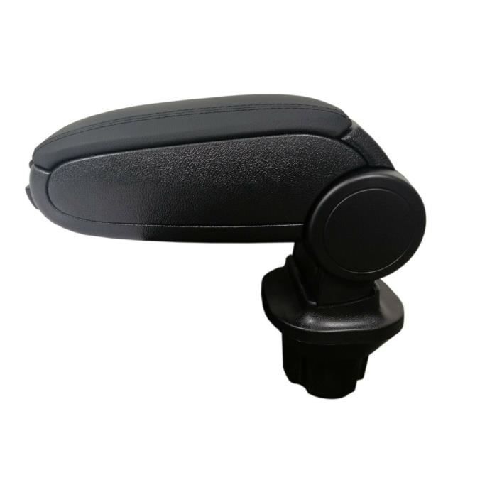 Accoudoir Central Universel Pour Voiture - Noir Cuir - Ajustable - Compatible Mini Cooper Etc.