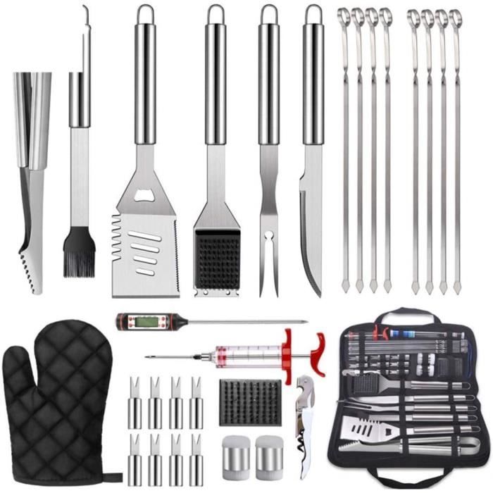Ensemble de barbecue 18 pièces, ustensiles et accessoires de barbecue