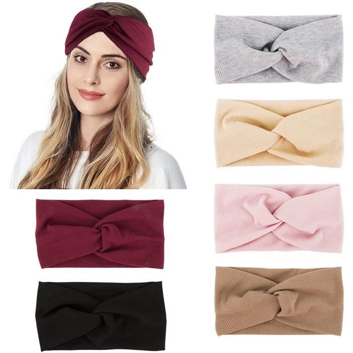 Wholesale Pure Color Sports bandeau large Knot cheveux serre-tête  Accessoires pour femmes - Chine Serre-tête tricoté et serre-tête prix