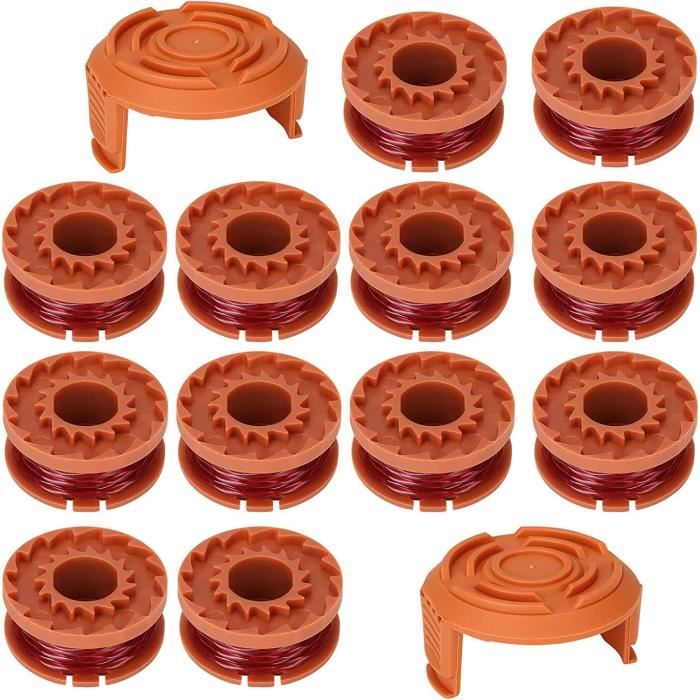 Lot 6+2 Bobines Fil Débroussailleuse Ryobi RLT4027 RLT4125 RLT5027 RLT5127 RLT6030 RLT6130 – 1.5mm 8.3m