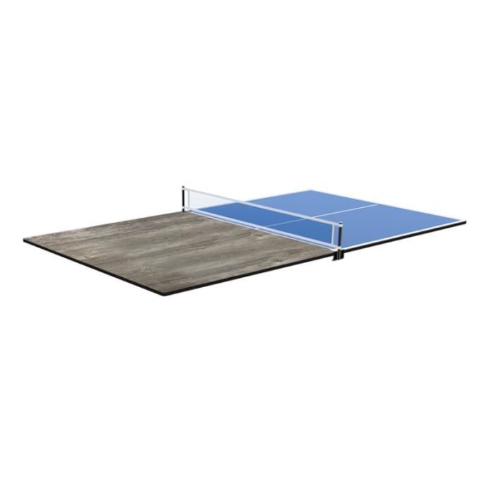 Plateaux dinatoires réversibles 6 pieds + Ping-Pong industriel - Gris foncé