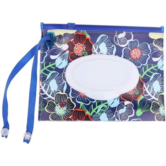 Lingettes Humides Pour Bébé Pochette Lingettes Bébé Rechargeable - Étui Voyage Poussette - Organisateur Couches Portable Distributeur De Lingettes