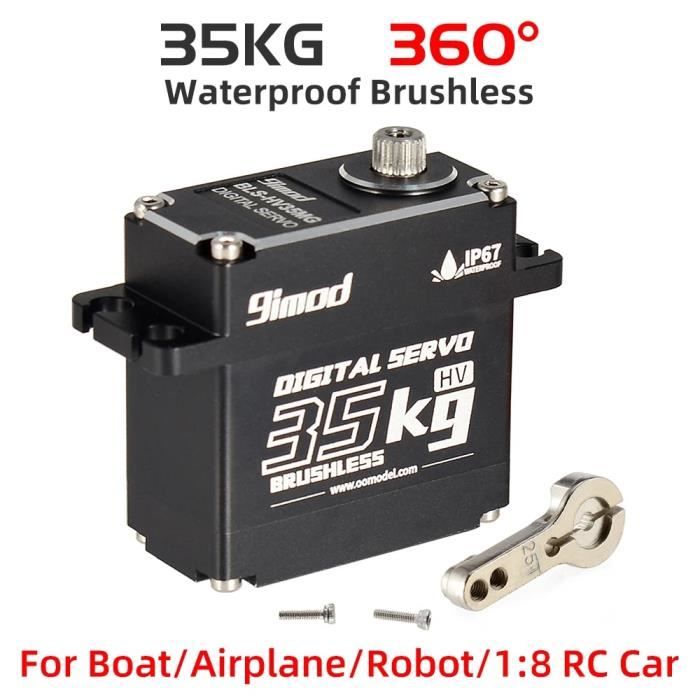 Servo Digital 70 Kg Pour RC – Métal Étanche 2BB, Compatible 1/5, Angle 180° – Accessoire Puissant Pour Voiture RC