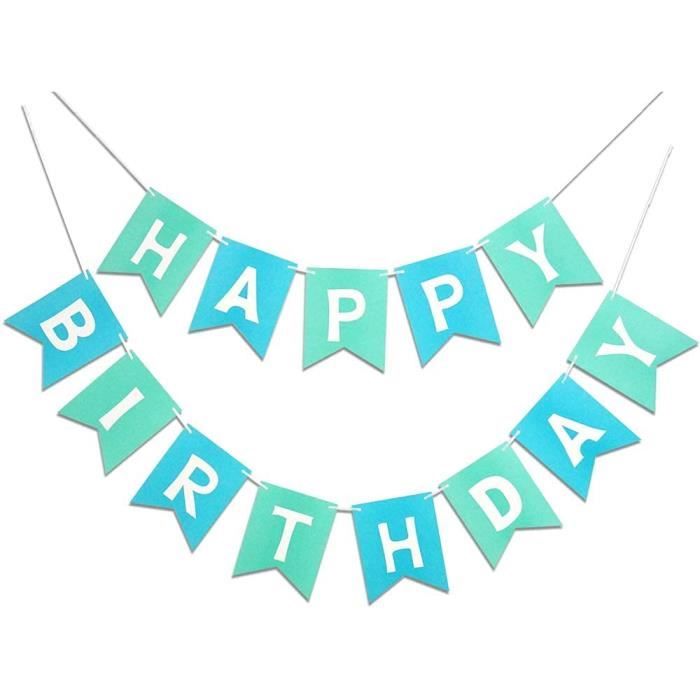 Banderole Happy Birthday Argentée – Wanderlust Nouvelle Calédonie