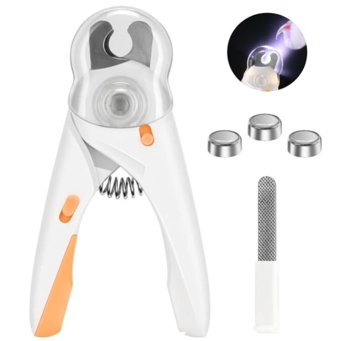 Coupe Griffes - Éclairage LED - Protection de Sécurité - Lime à Ongles - Pour Chien