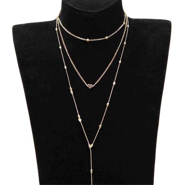 collier ras de cou plusieurs rangs collier ras de cou plusieurs rangs