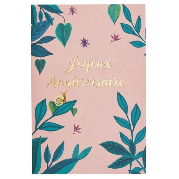Carte Joyeux Anniversaire Fleuri Draeger Paris Cdiscount Beaux Arts Et Loisirs Creatifs