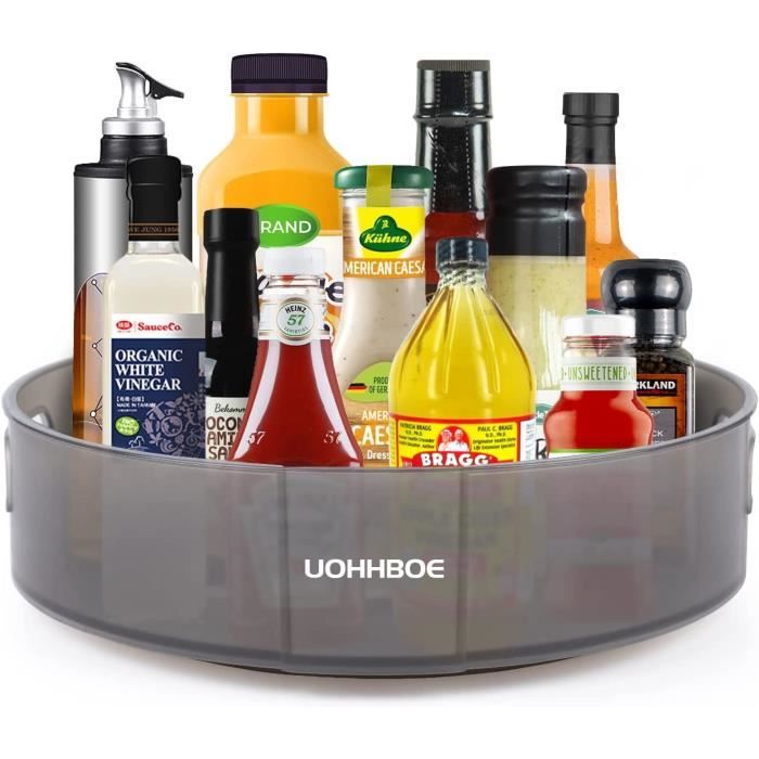 Plateau Tournant 360° Rotative Porteépices Condiment Rangement de
