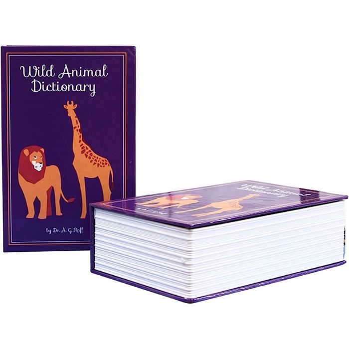 Cassaforte Piccola Coffre-Fort Livre Secret Pwshymi - Dictionnaire Avec Serrure à Clé - Cache Argent Et Bijoux Rangement Discret Argent