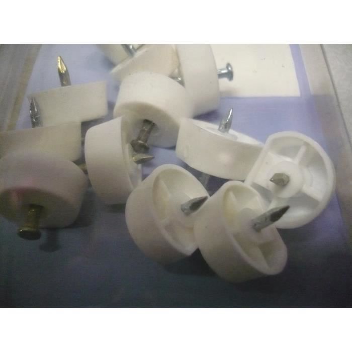 AERZETIX: 200 Taquets D'étagère Tablette à Clouer 10mm Rond Virelles