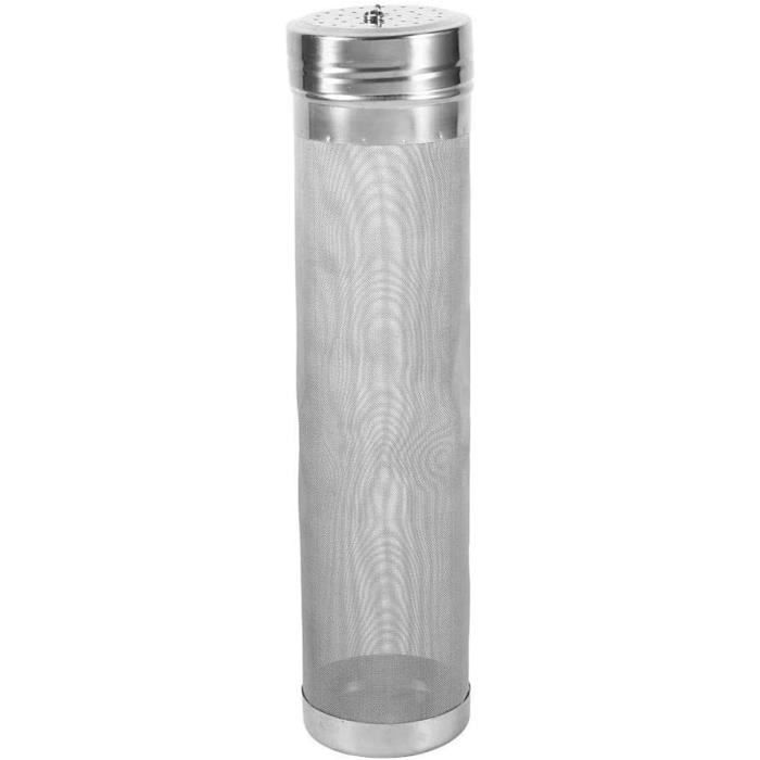 Filtre à Houblon Acier Inoxydable 304 – Passoire Trémie Brassage 300 Microns 35x35 Cm, Idéal Bière Maison