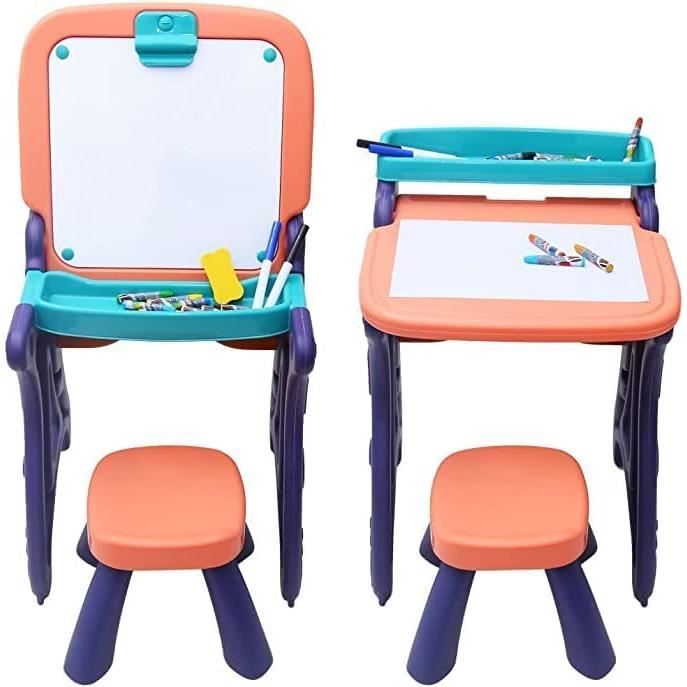 Chevalet Gonflable 3-en-1 Pour Enfants Weduspaty - Chevalet Peinture Portable Lavable En PVC - Idéal Intérieur Et Extérieur
