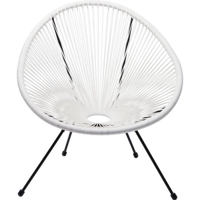 fauteuil de jardin - kare - acapulco - blanc - design - empilable