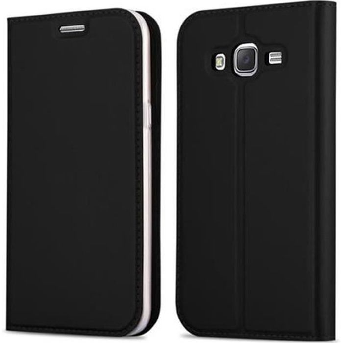 Coque Samsung Galaxy J5 2015 (5) en CLASSY NOIR de Cadorabo (Design MAT MÃTALLIQUE) Etui de coque telephone j5 samsung