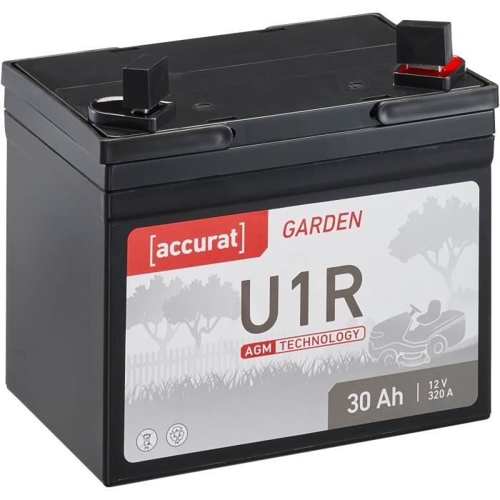 Accurat Garden U1R AGM 12V Batterie de tondeuse a gazon autoportée 30Ah