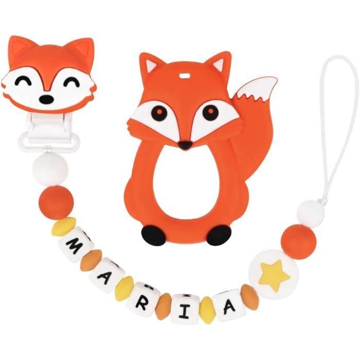 Sucettes Et Anneaux De Dentition Mcgmitt Attache Sucette Bebe Personnalise Prenom 10 Lettres Autorisees Silicone Attache Cdiscount Puericulture Eveil Bebe