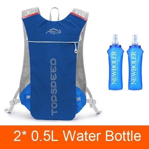 Outplea Sac à Dos Hydratation Marathoner Avec Poche à Eau 2 L, Gilet Hydratation Running Ultraléger, Sac Eau Running De Camping Randonnée Trail Sport, Sarcelle