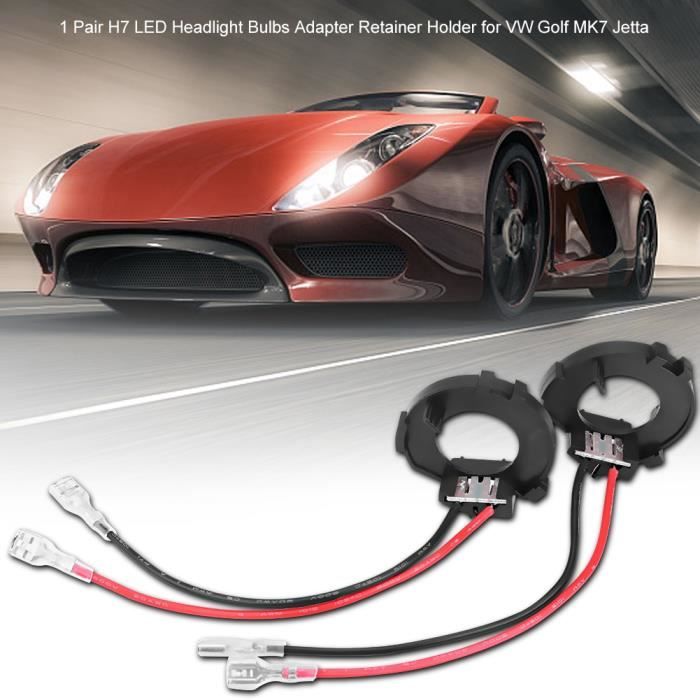 1 paire de support de retenue adaptateur ampoules H7 LED pour Mercedes -  Benz Ford Argent - Cdiscount Auto