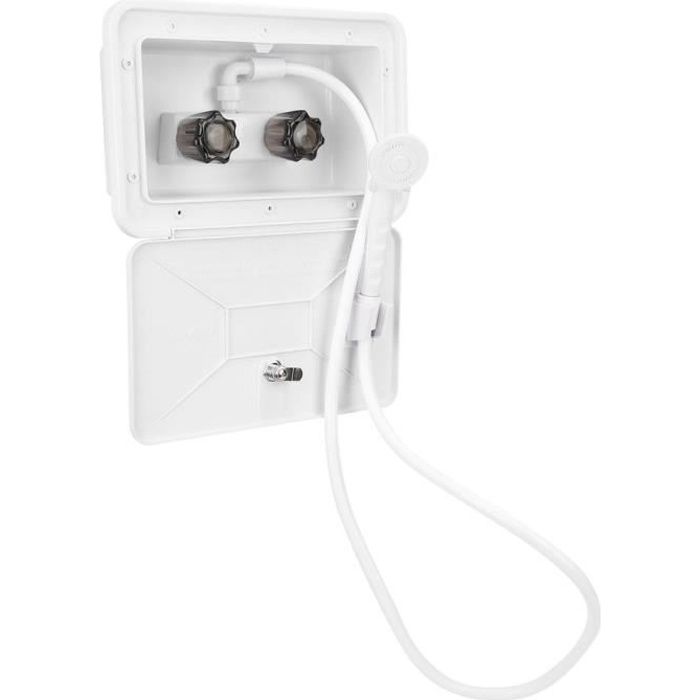 Kit Douche Extérieur Pour Bateau Et Camping-car – Robinet, Tuyau 51 Pouces, Support, Remplacement