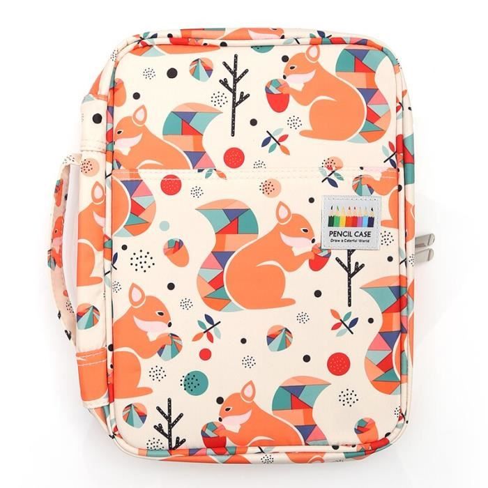 Sac à Cosmétiques / Trousse à Crayons Motif Chat Rose - Grande Capacité - Pour Filles, Femmes, école, Voyage - 11