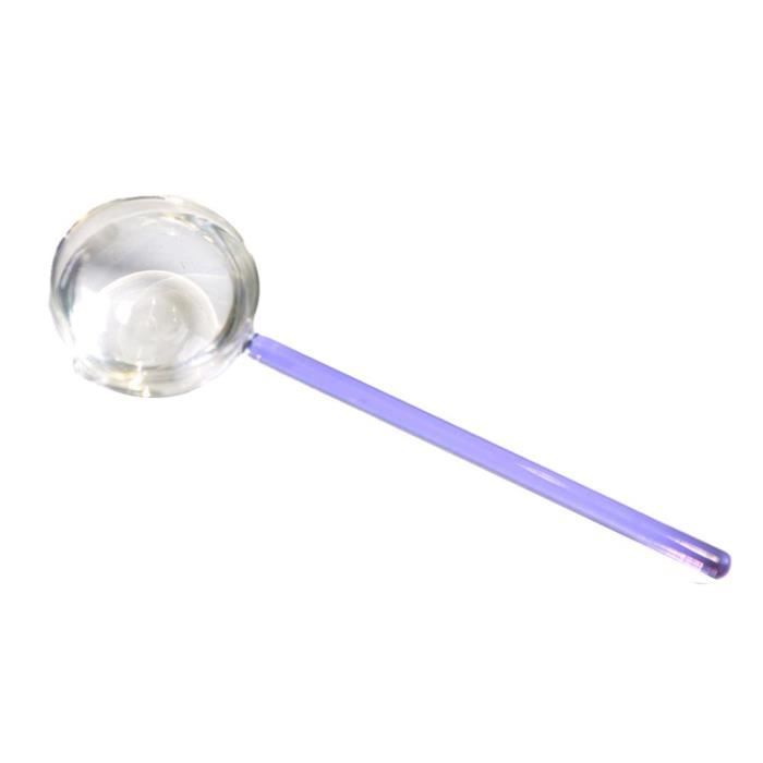 PLAFOPE 6 Pièces Cuillère En Verre Agitateurs De Café En Verre Petites Cuillères à Café Cuillères à Mesurer En Tiges De Mélange En à Dessert Transparent Un