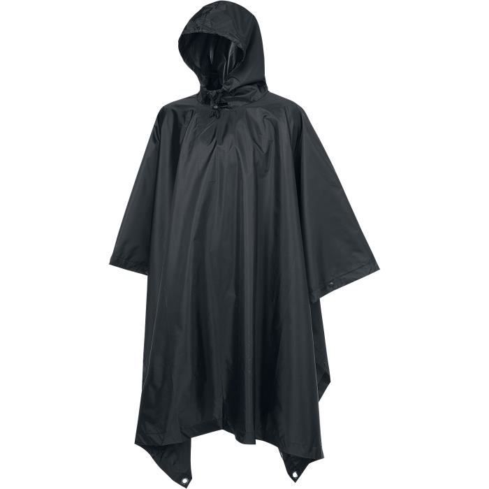 Poncho Ripstop Noir BRANDIT Taille Unique Homme Automne