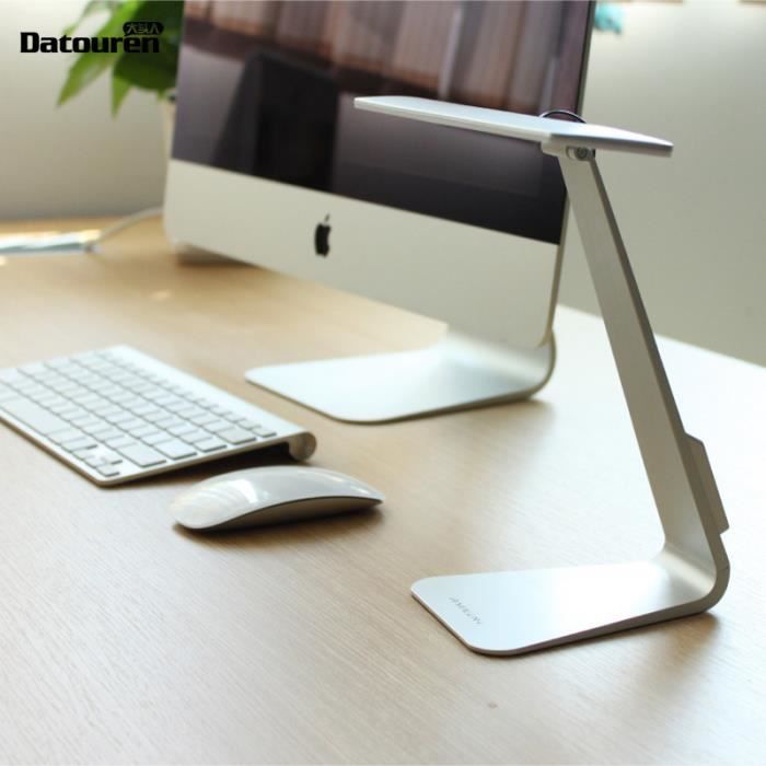 Lampe de bureau Lampe de table Lampe de chevet LED 3 modes 2.5W 200LM + USB Couleur argent