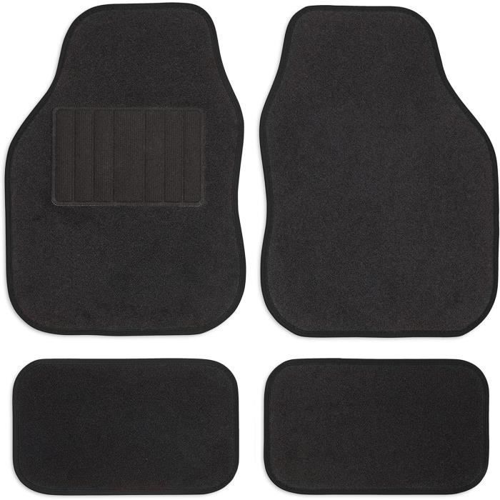 Tapis De Voiture Universel Safe Travel - Conduite à Droite - 4 Pièces - Bordures Rouges
