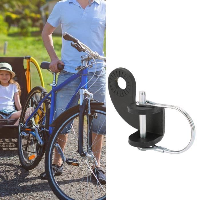 Drfeify Attelage Vélo Remorque Connecteur Attache Hitch Carbone Acier