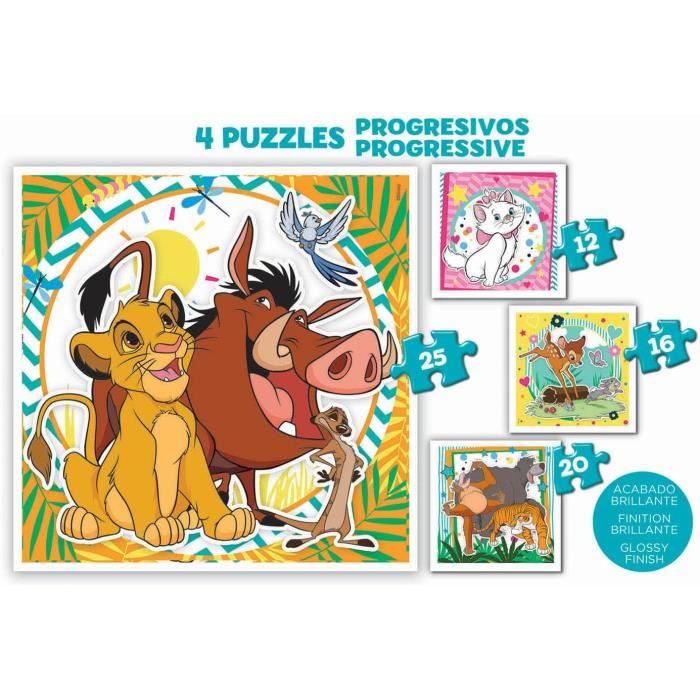 Educa - Valise Progressive Disney Animaux - 4 Puzzles - Cdiscount Jeux ...