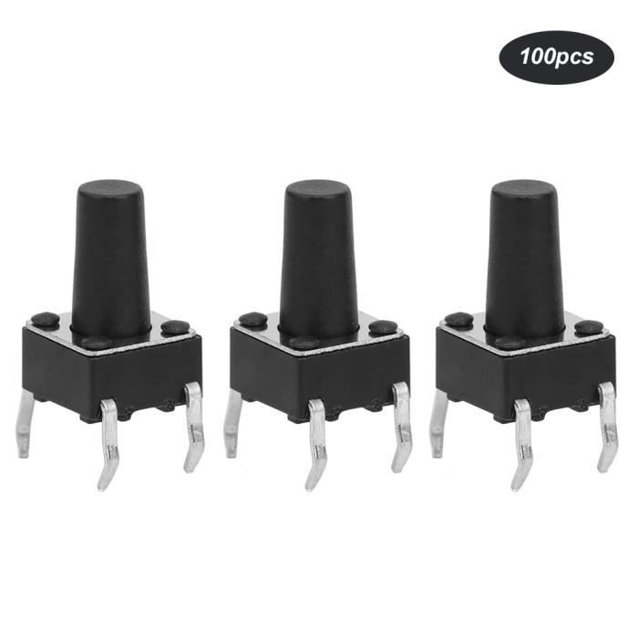 Interrupteur Bouton Poussoir Miniature 6x6 Mm - Montage PCB, SPST, Momentané