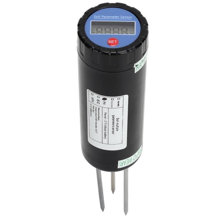 Testeur De PH Numérique Sol Et Eau UIUZMAR - Avec Sonde Inox, écran LCD, étalonnage Inclus - Pour Jardin, Hydroponie, Pelouse
