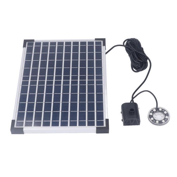 Pompe à Eau Solaire USB 2W – 1,6 L/min – Batterie Intégrée 2000mAh – Pour Fontaine, étang, Bassin
