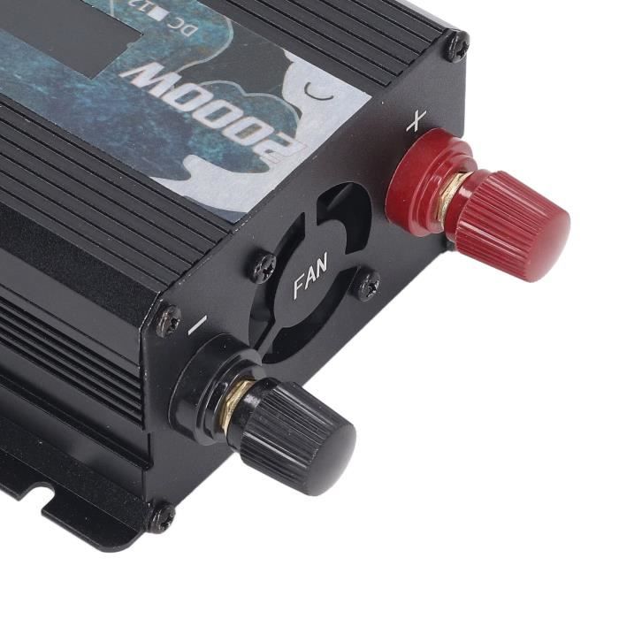 Onduleur 12V Vers 230V 1200W/2400W Technaxx TE16 – 2 USB + 2 Prises + Protections TÜV