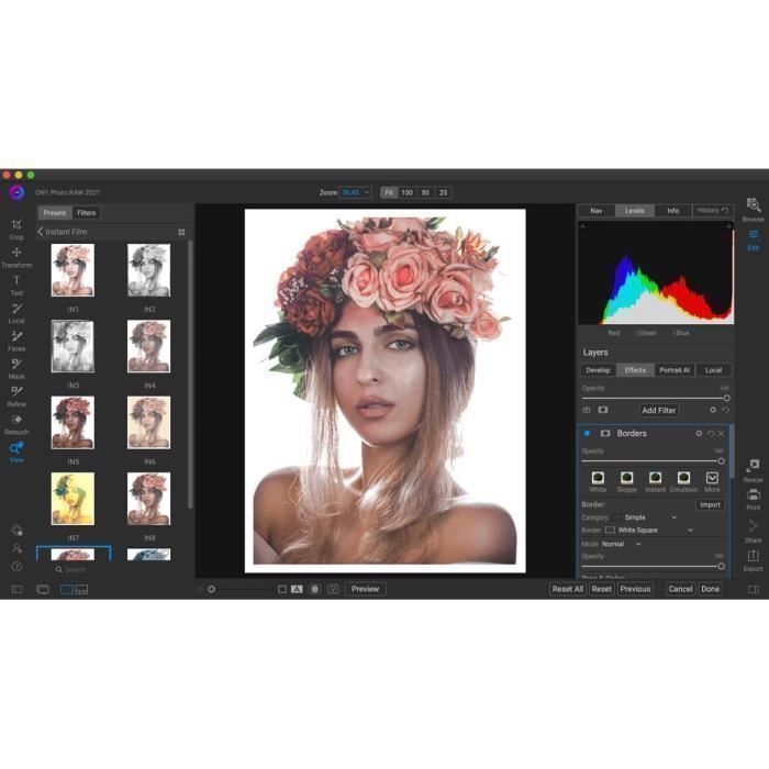 Logiciels – ON1 – Photo RAW 2022 – Éditeur de photos tout-en-un – Valable à vie – 2 PC