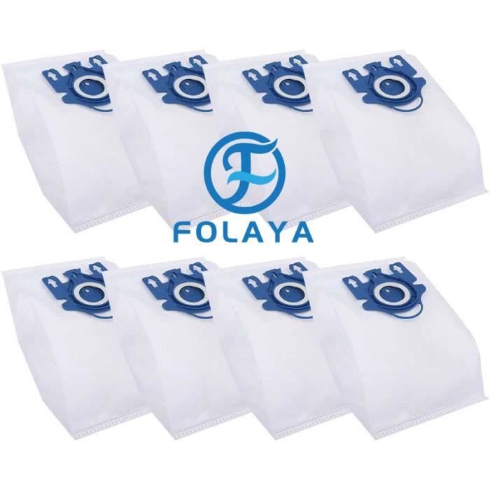 FOLAYA Lot de 8 sacs Sac Aspirateur pour Miele GN, Sac Aspirateur Miele  Complete C3, Complete C2 et Classic C1, Hyclean 3D Efficienc - Cdiscount  Electroménager