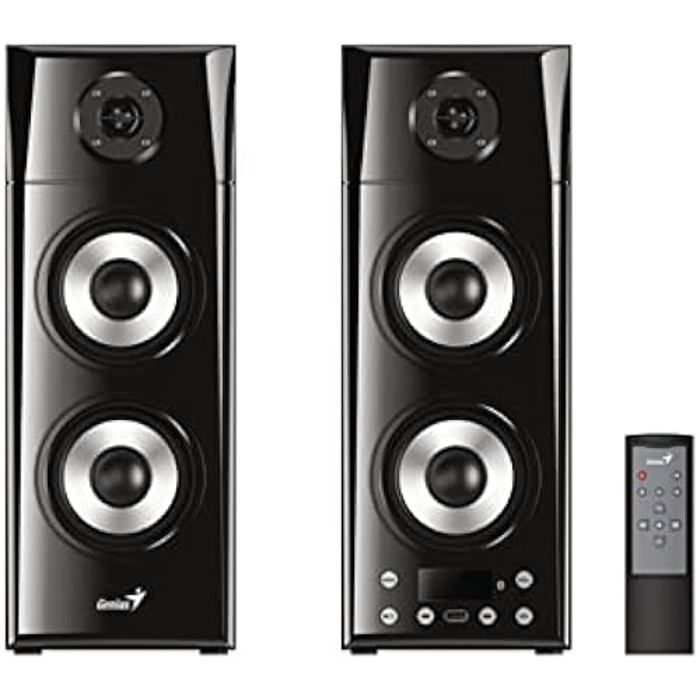 Haut parleurs 2.0 GENIUS HP SP HF 2800BT Bluetooth 5.0 60 Watts Télécommande incluse