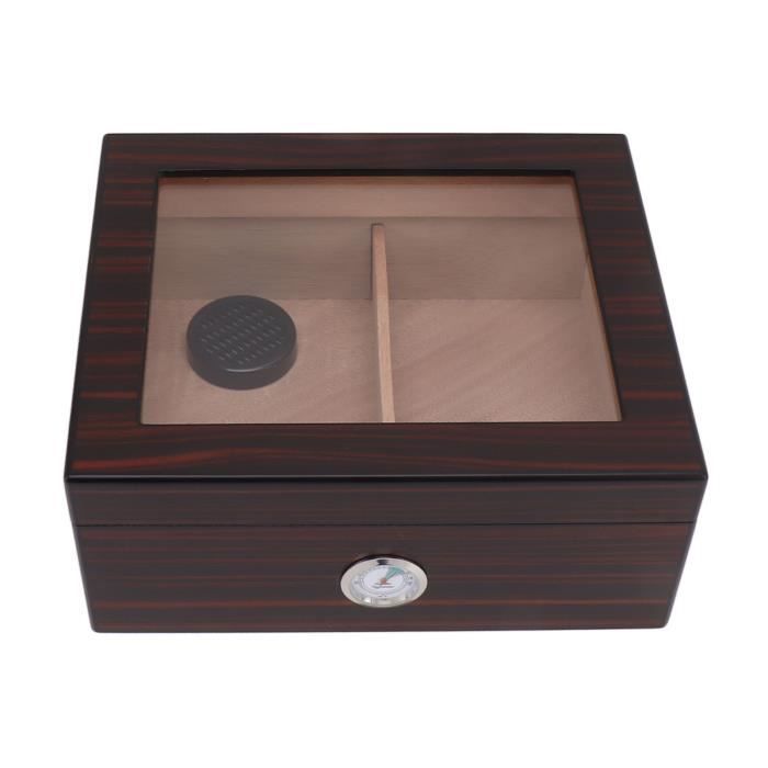 Humidificateur VEVOR Pour 50 Cigares | Cave à Cigares Cèdre | Hygromètre Inclus