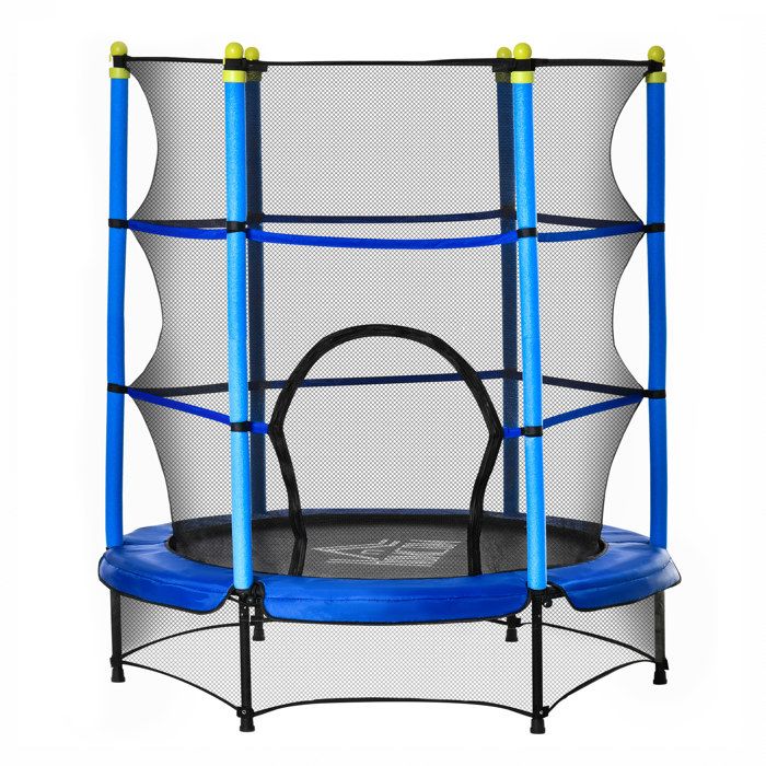 Trampoline Yoopi 2 - Ø 2.44 m - avec Filet + échelle + Couverture + kit  d'ancrage : : Sports et Loisirs