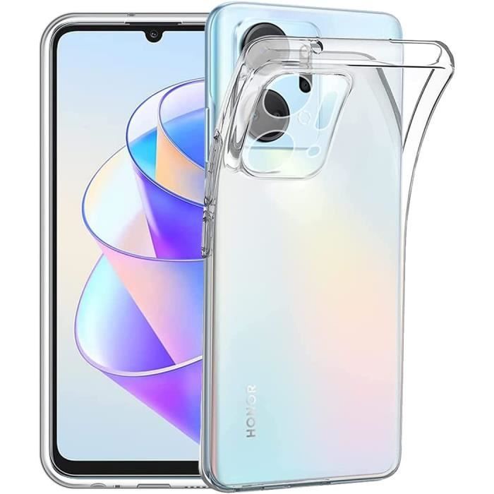 Compatible Honor X7a 4G Coque arrière transparente en silicone souple et solide [Novago] - vue 5