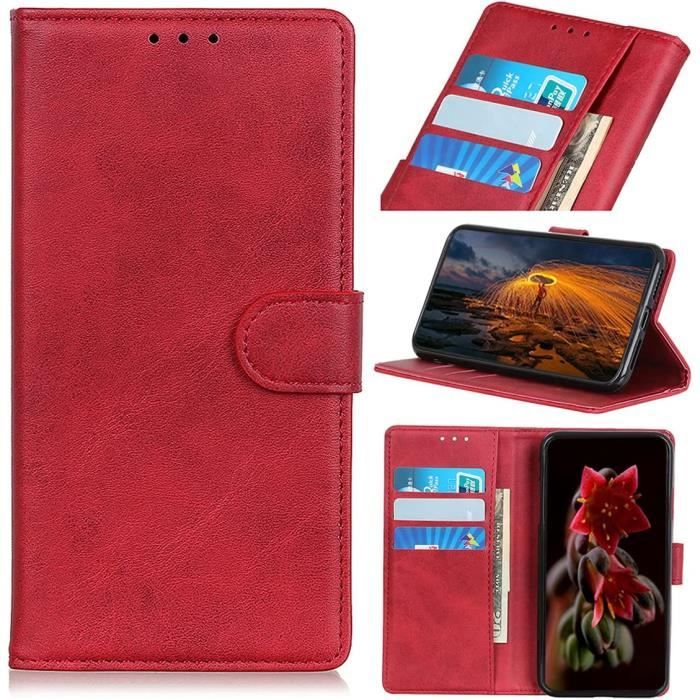 SATURCASE Custodia per Asus Zenfone 8 ZS590KS, bella pelle PU flip magnete portafoglio basamento slot per carte di credito cinturino custodia protettiva per Asus Zenfone 8 ZS590KS (DY-3