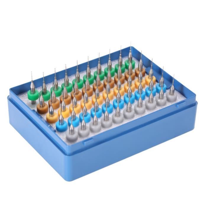 50pcs Le Carbure De Tungstene Ensemble Micro Forets Gravure Outils Pour Carte De Circuit Imprime Pcb 0 25 0 3 0 35 0 4 0 45mm Achat Vente Foret Meche 50pcs Le Carbure De Tungstene Cdiscount