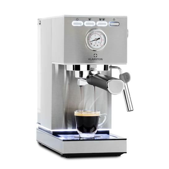 Machine à café expresso - Klarstein Pausa - 1350 W - 20 bars de pression - 1,4 L - Gris